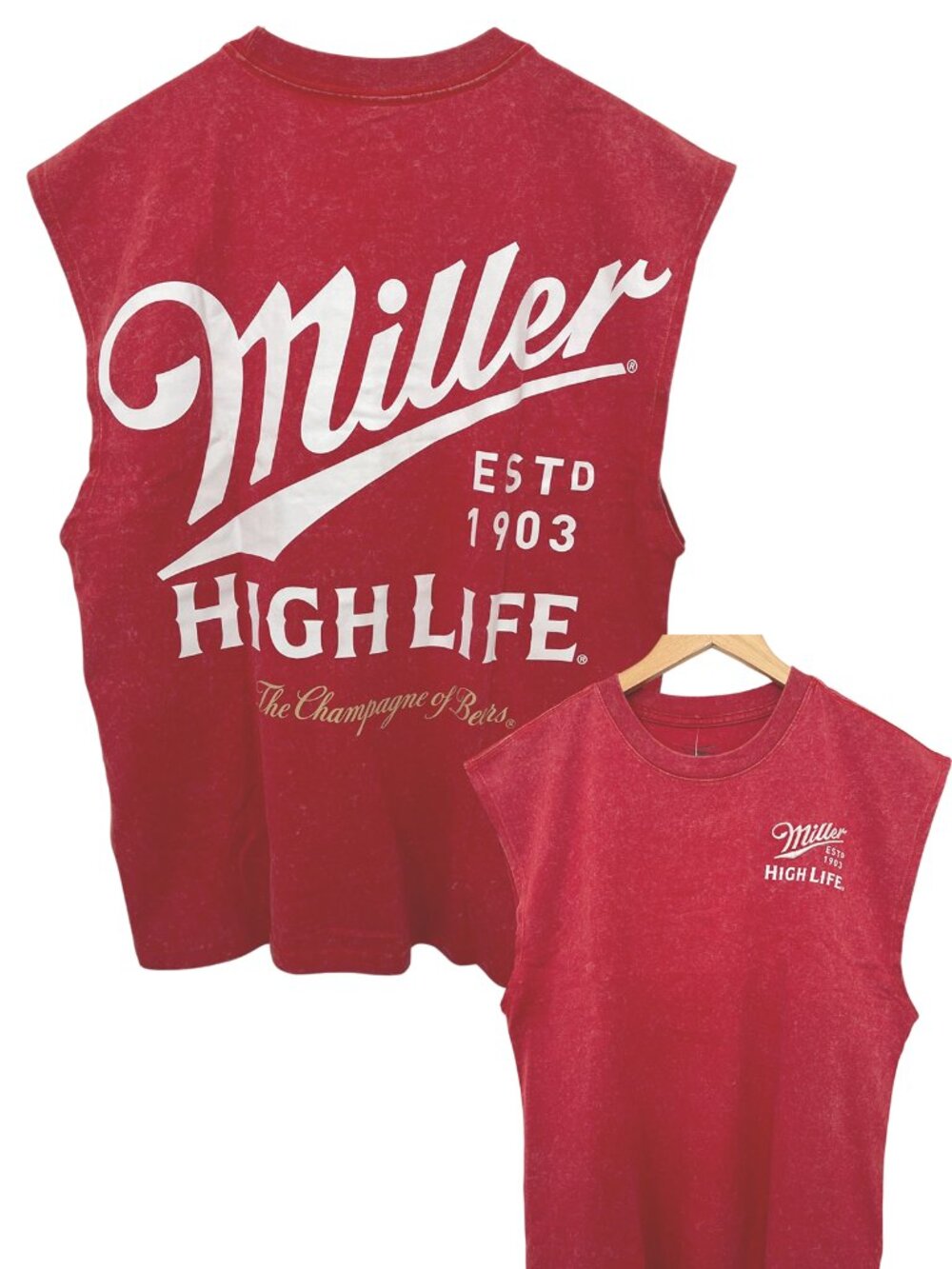 Miller High Life Men’s Sleeveless T-Shirt Small NWT